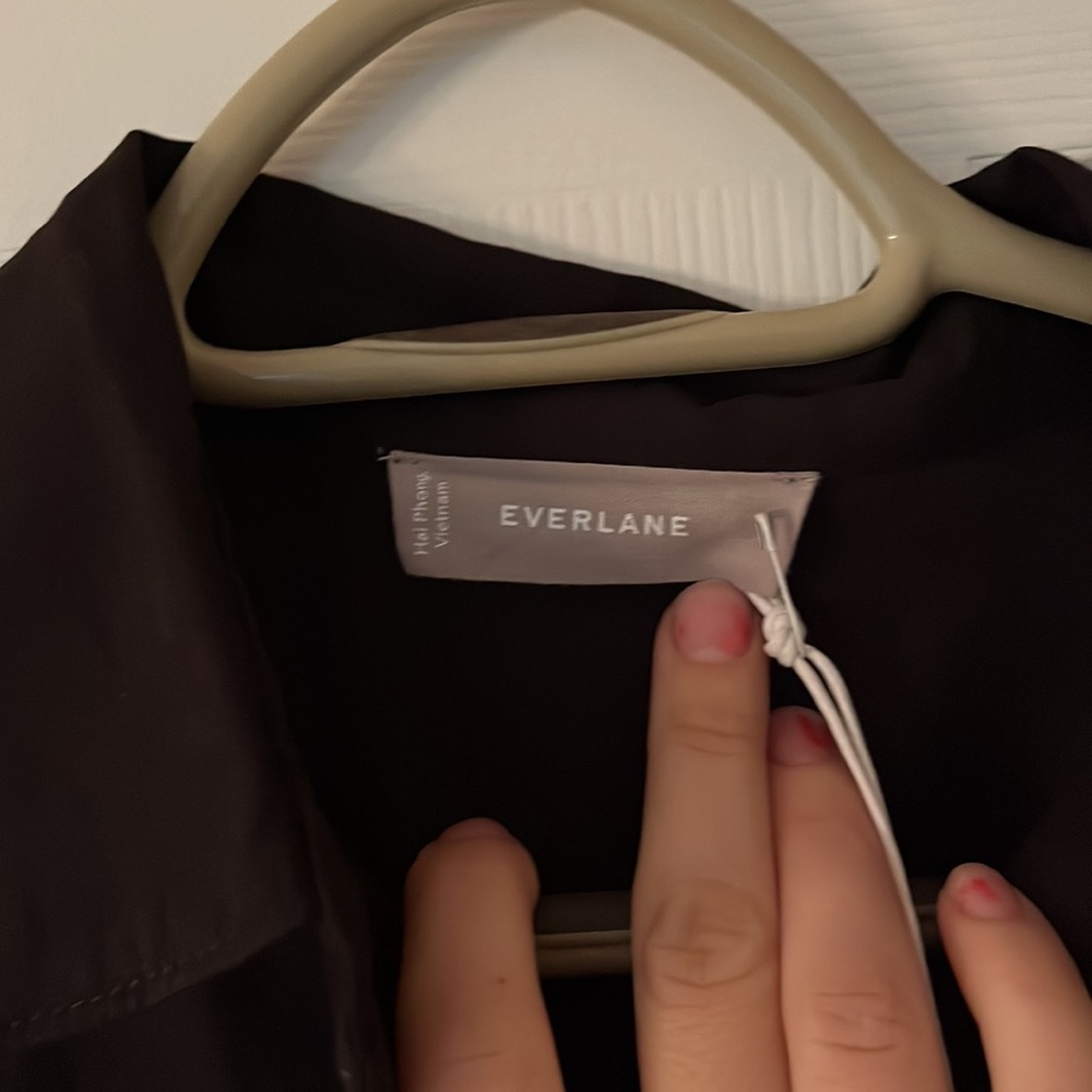 New Everlane The Parklet Shirtdress Black Size 6 - Picture 4 of 5